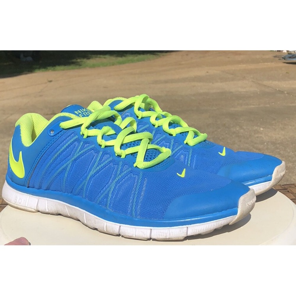 Vintage 2010s Nike Free Trainer 3.0 Blue Running Sneakers Size 6 630856-402